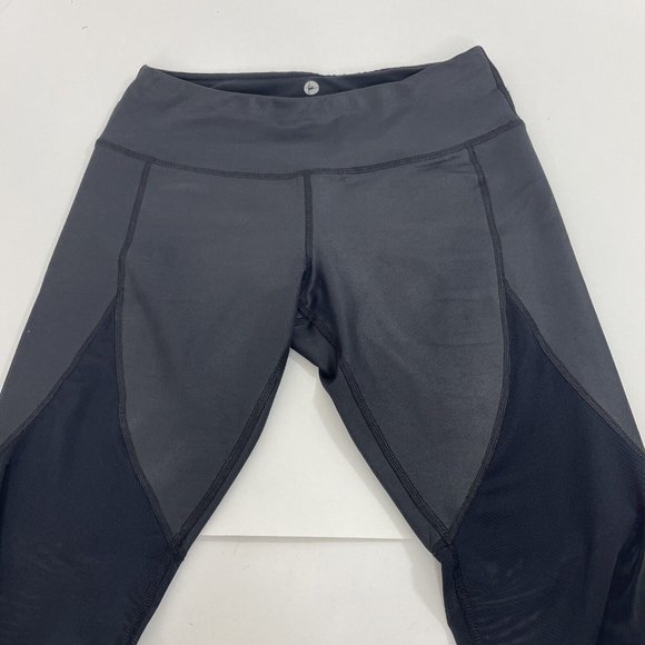 90 Degree by Reflex Yoga Pants Tights Cropped S Black, See-Through From Mid... - Picture 5 of 6